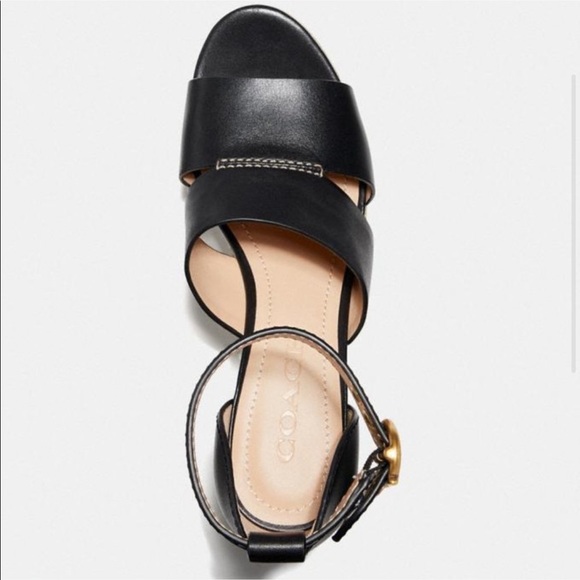 NIB Coach Isla Strappy Wedge Platform Sandals 8.5 - Picture 3 of 12